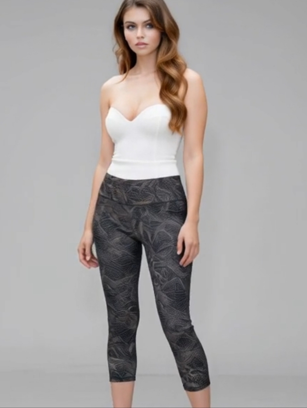 Sweaty Betty The Power Full Length 25” Size L Blue Marble Yoga Leggings
